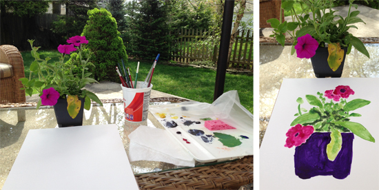 painting outside