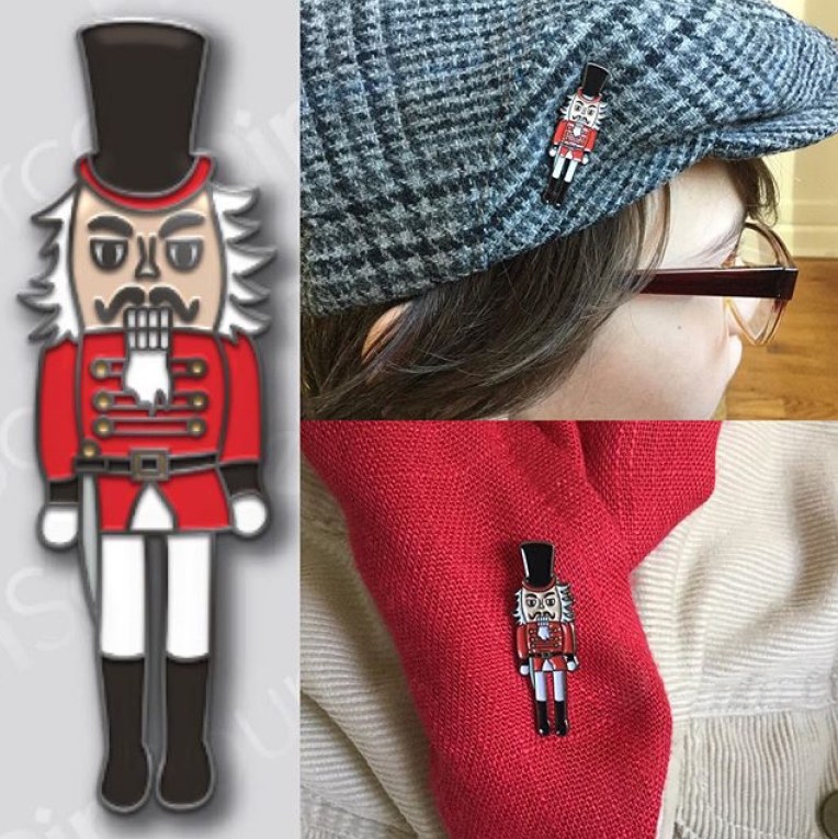 Nutcracker enamel pin