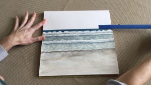 Straight horizon with painter's tape