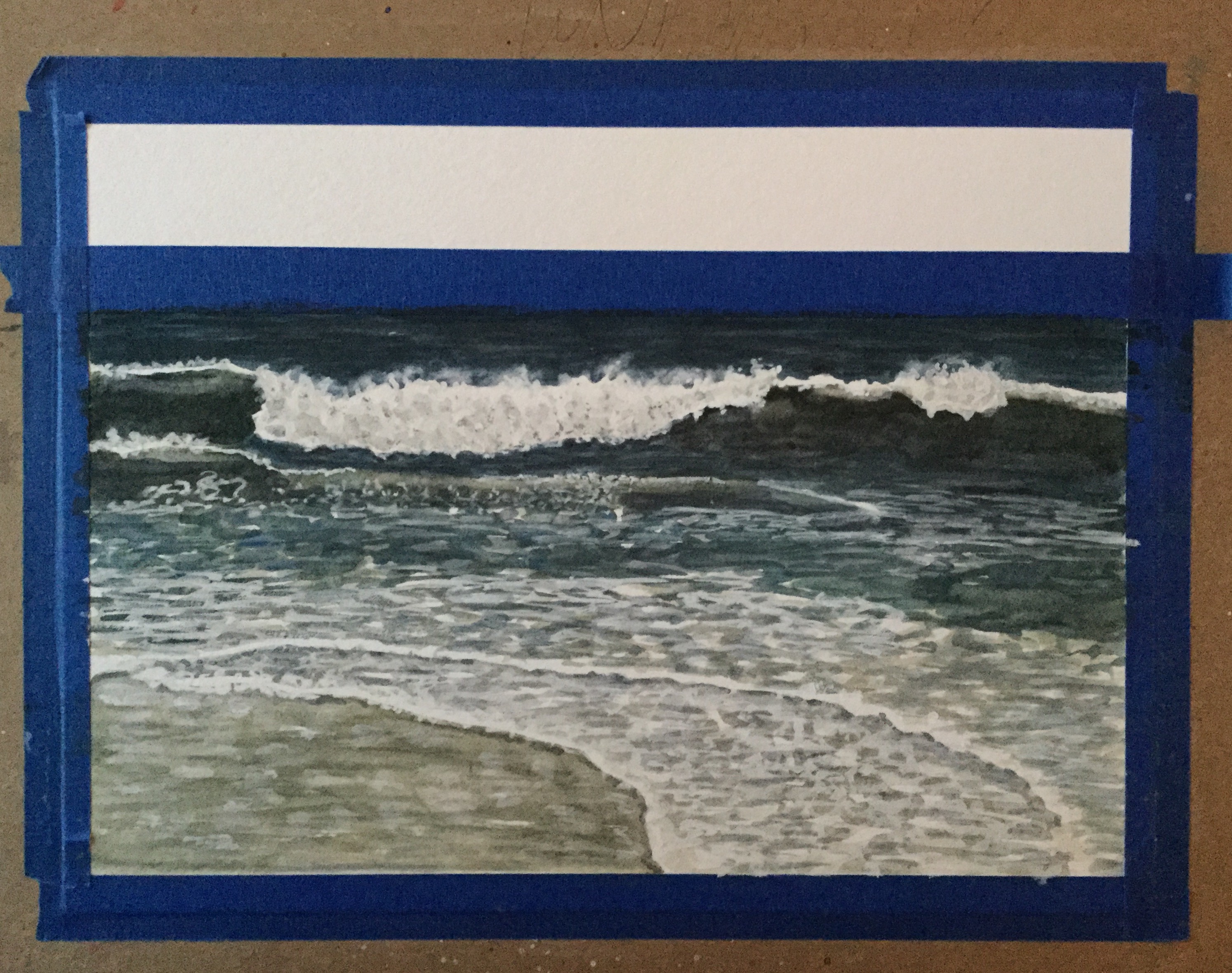 Painting waves. Sticking with it.