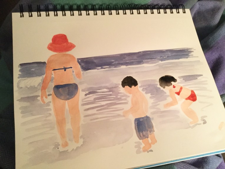 Painting figures in my sketchbook