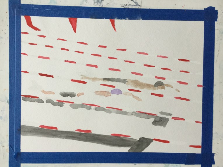 Step 1 Painting swimmers