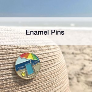 Enamel pins designed by Eileen McKenna