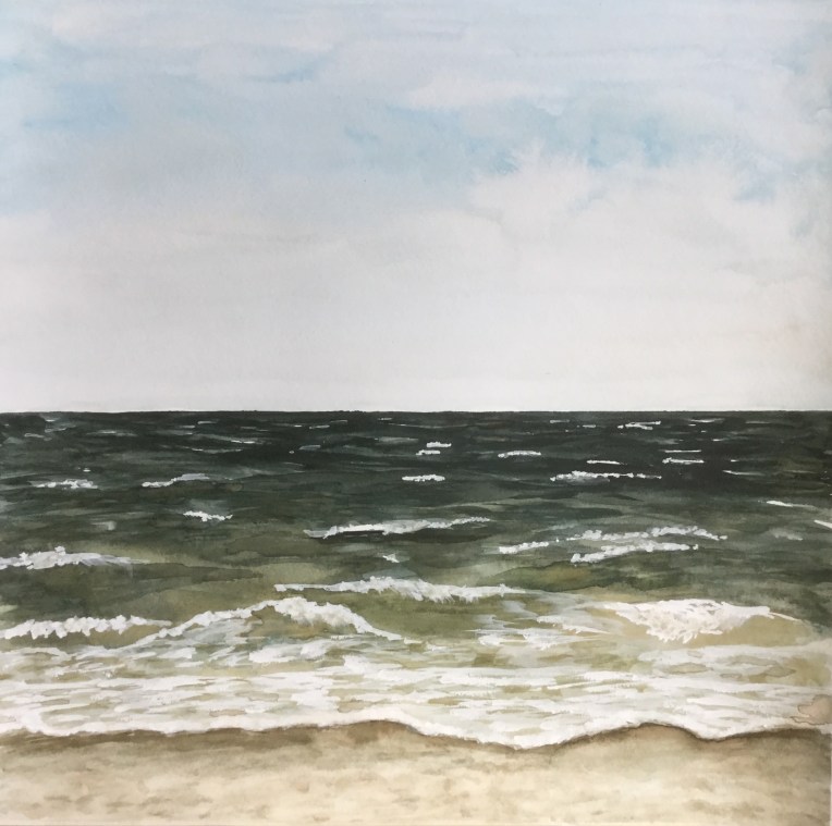 It starts with mixing colors | Painting the ocean