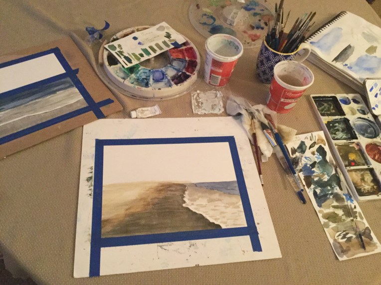 Committed to painting | Artist's setup