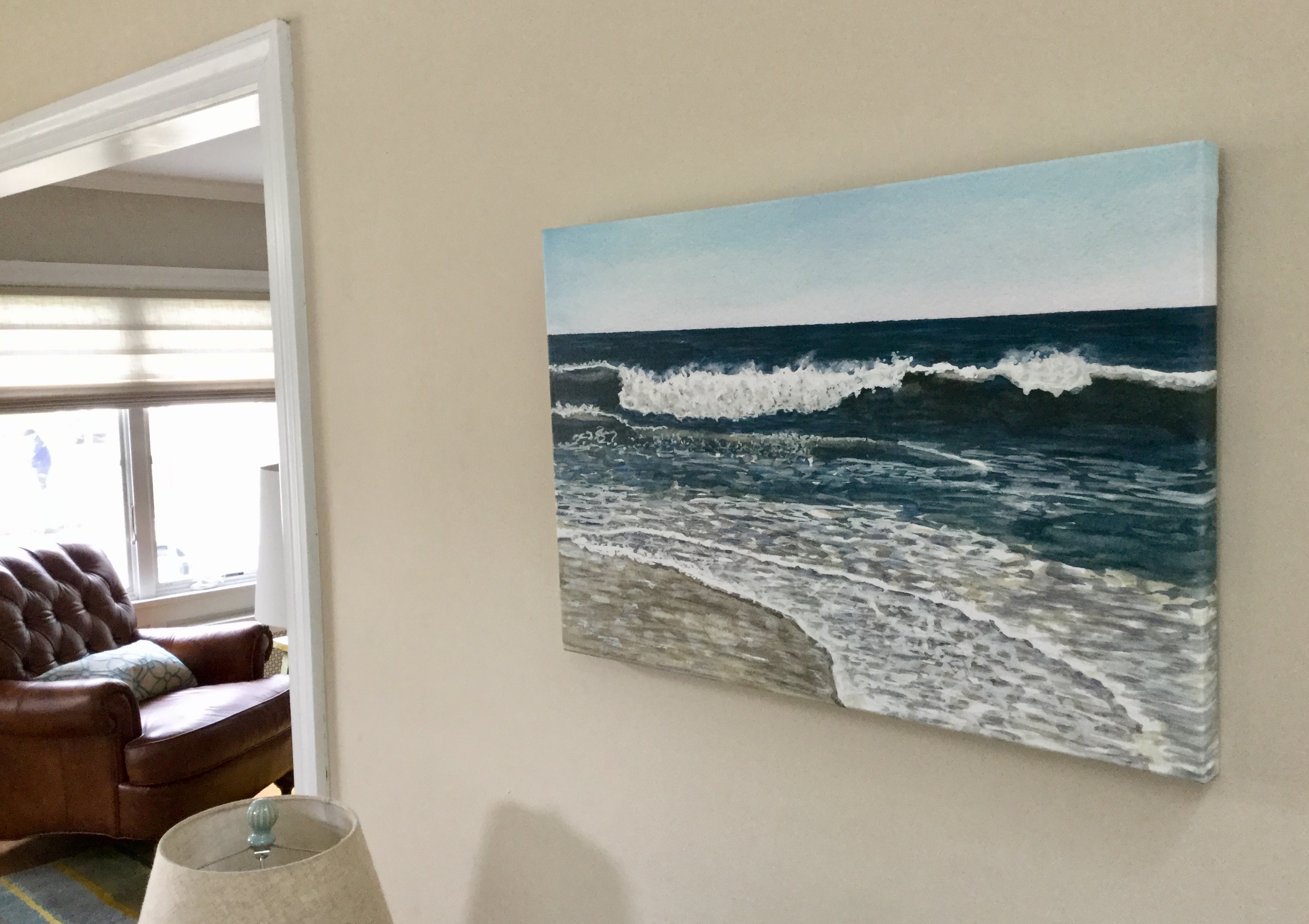Seascape canvas print of Blue Wave #11 by Eileen McKenna | #coastalart