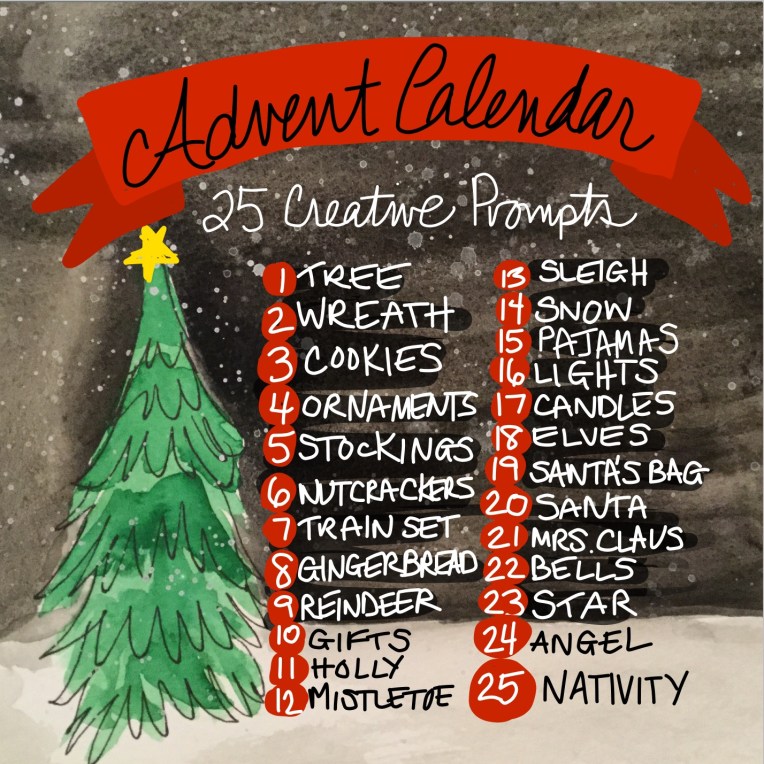 Creative prompts for Christmas countdown #Christmas #creative #advent