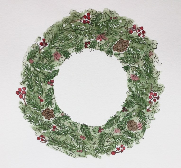 Christmas Countdown 2/25 | #wreath #christmas