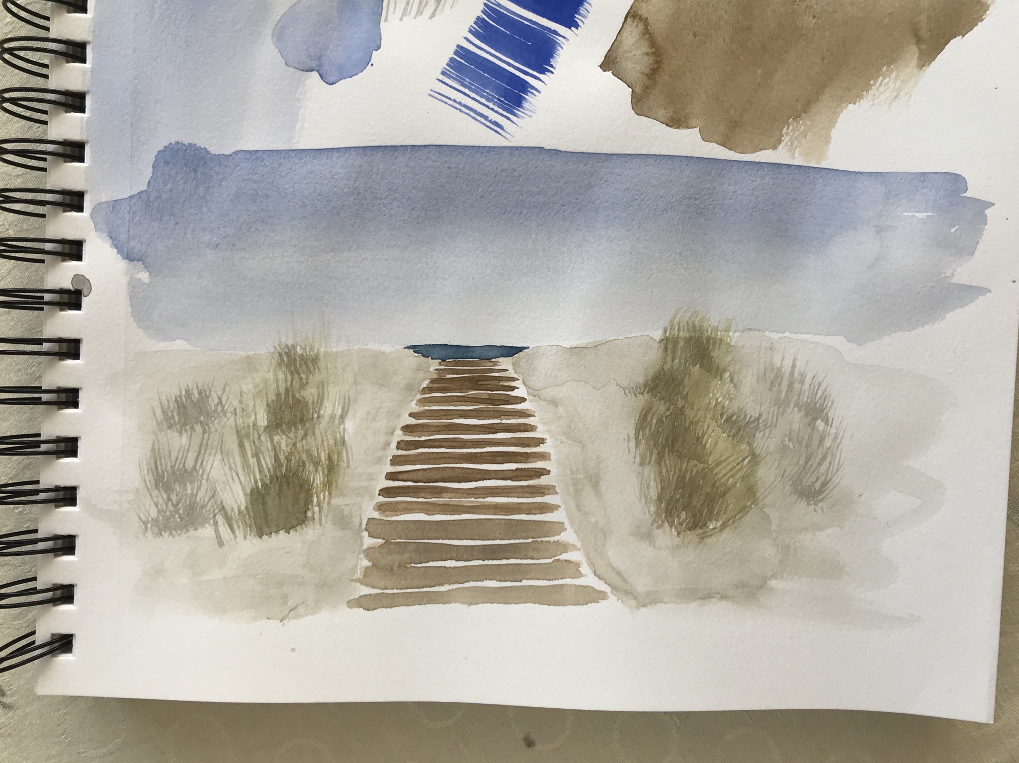 Beach walkway sketch