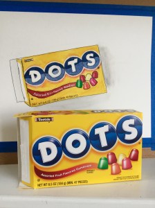 Painting candy packaging - Dots #candy #illustration #food