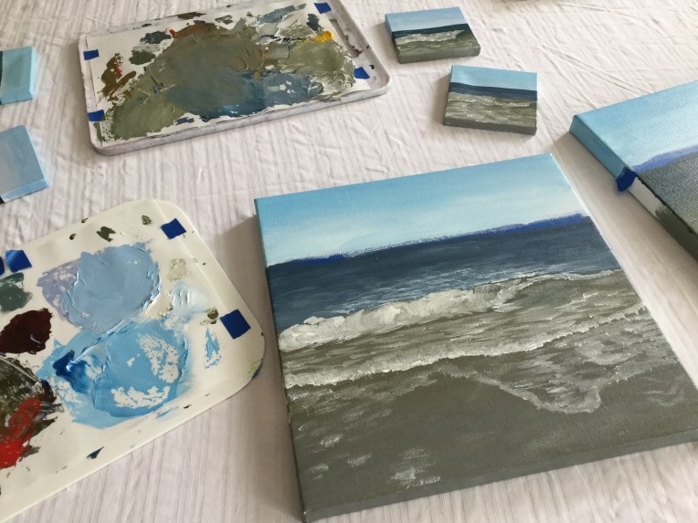 Going from watercolor to acrylics