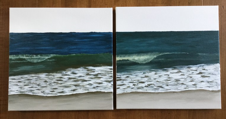 Blending colors in acrylic paint