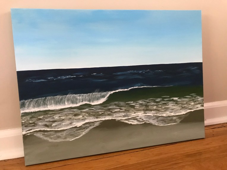 Acrylic seascape by Eileen McKenna