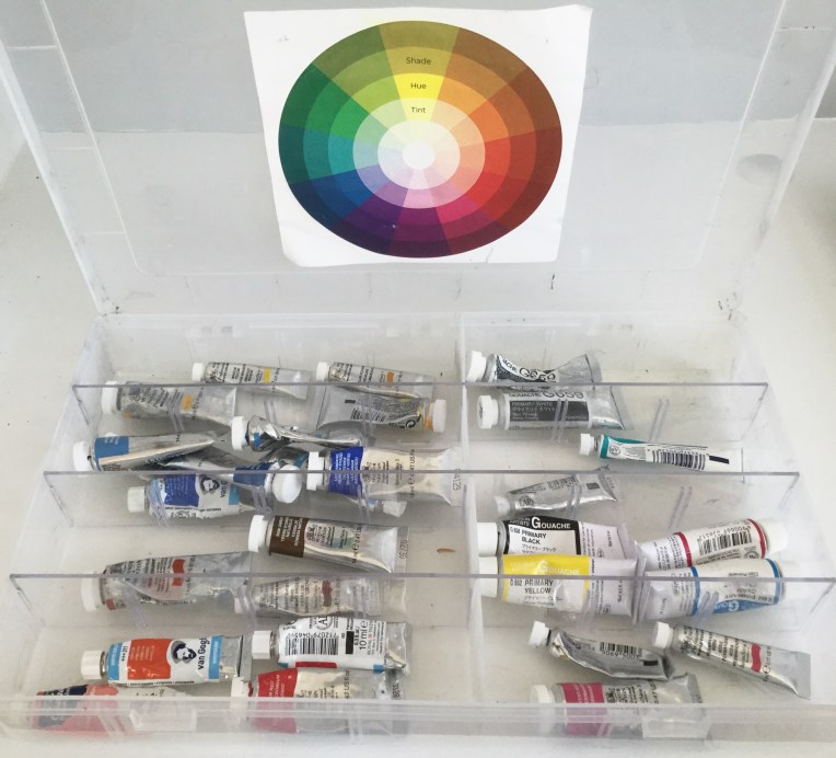 Storage ideas watercolor tubes paint | 