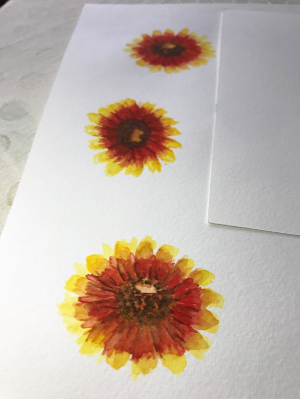 Painting flowers in watercolor - ready for spring!