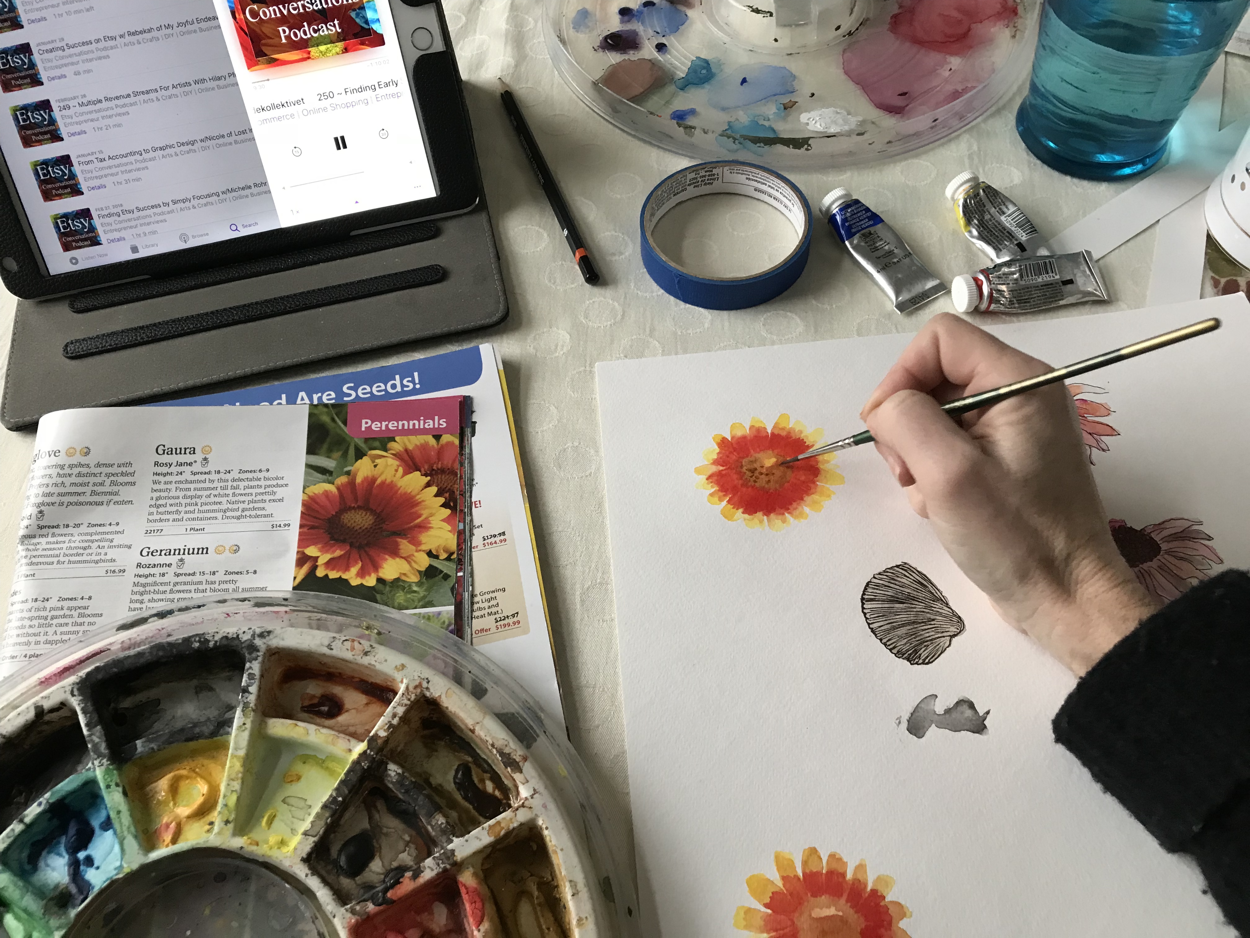 Creative morning setup 