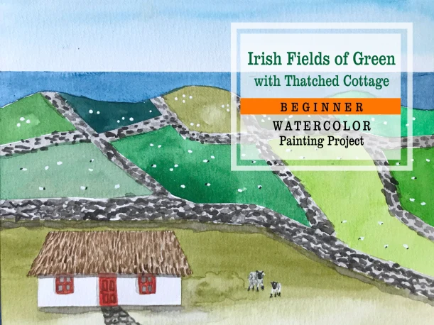Fields of Green Ireland Painting Tutorial