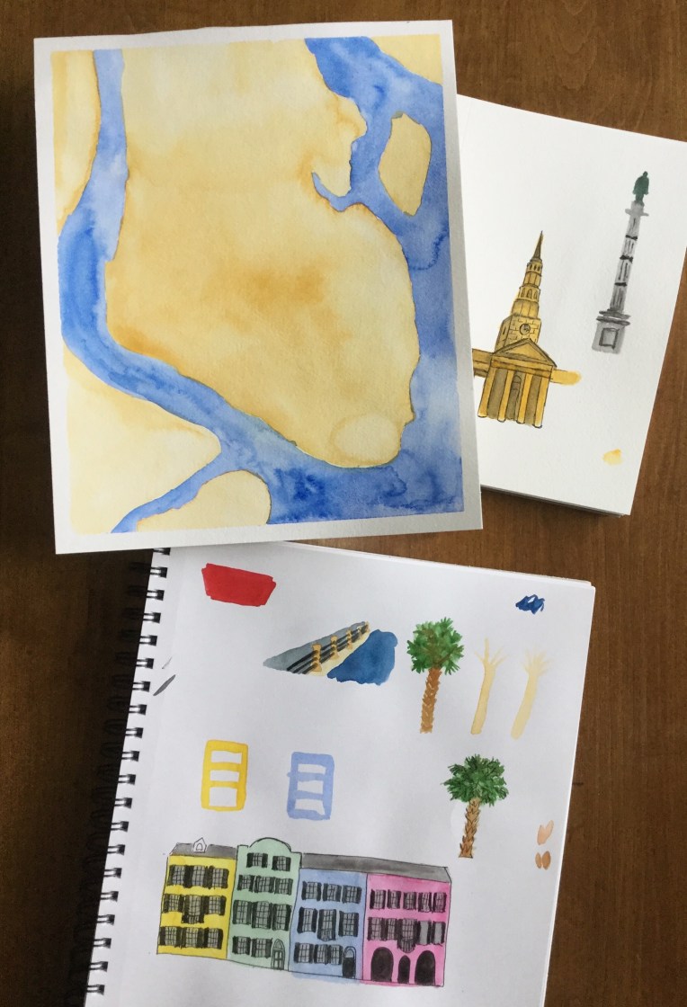 Illustrated map making #the100dayproject Charleston 