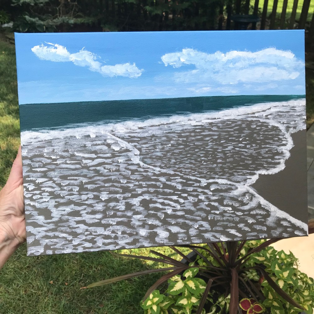 Acrylic seascape painting by Eileen McKenna