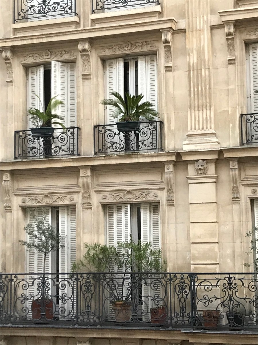 Building in Paris France Windows Balcony Wrought Iron | Let's Paint Paris in Watercolor