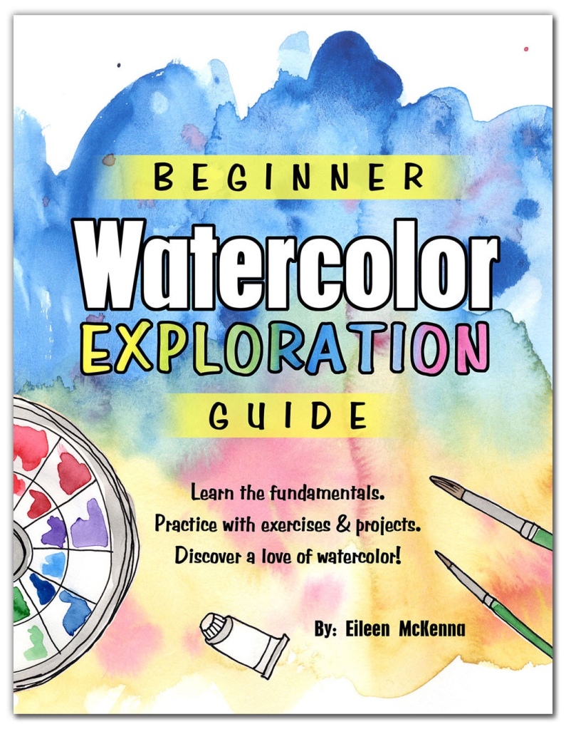 Beginner Watercolor Exploration Guide pdf download | how to guide beginner watercolor